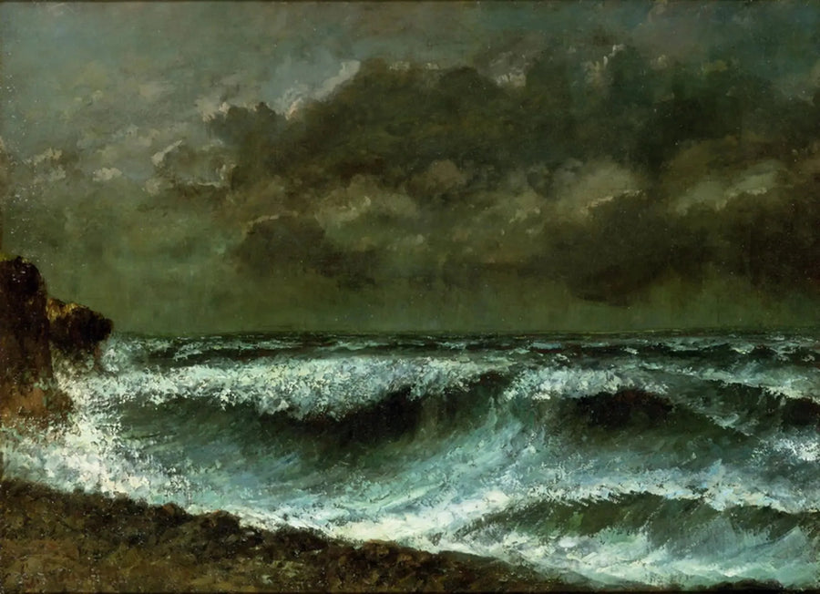Antes da tempestade no horizonte - Gustave Courbet