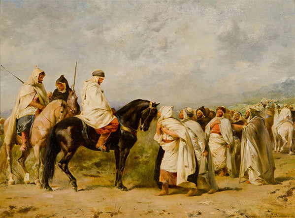 Avant la course : Fantasia ou l'arrêt dans le désert - Eugène Fromentin
