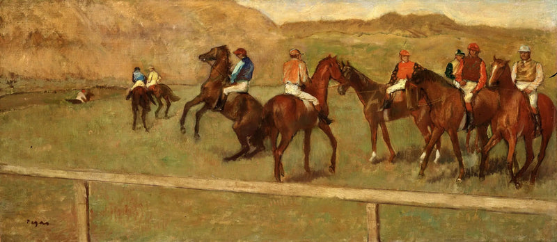 Antes da partida - Edgar Degas