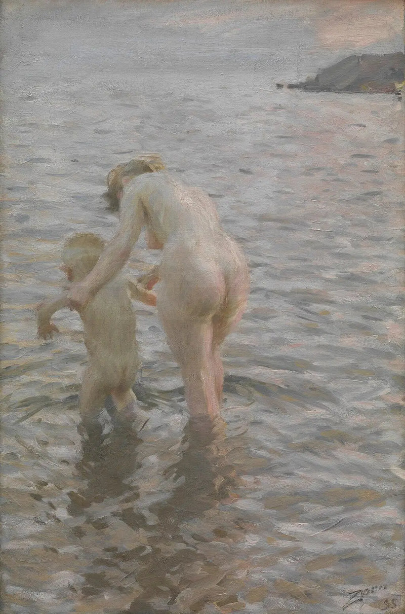 Com sua mãe - Anders Zorn