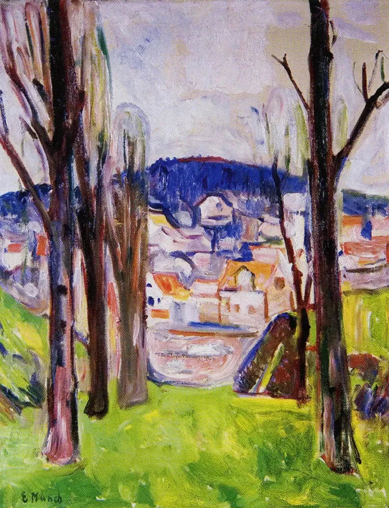 avenida em Kragerø - Edvard Munch