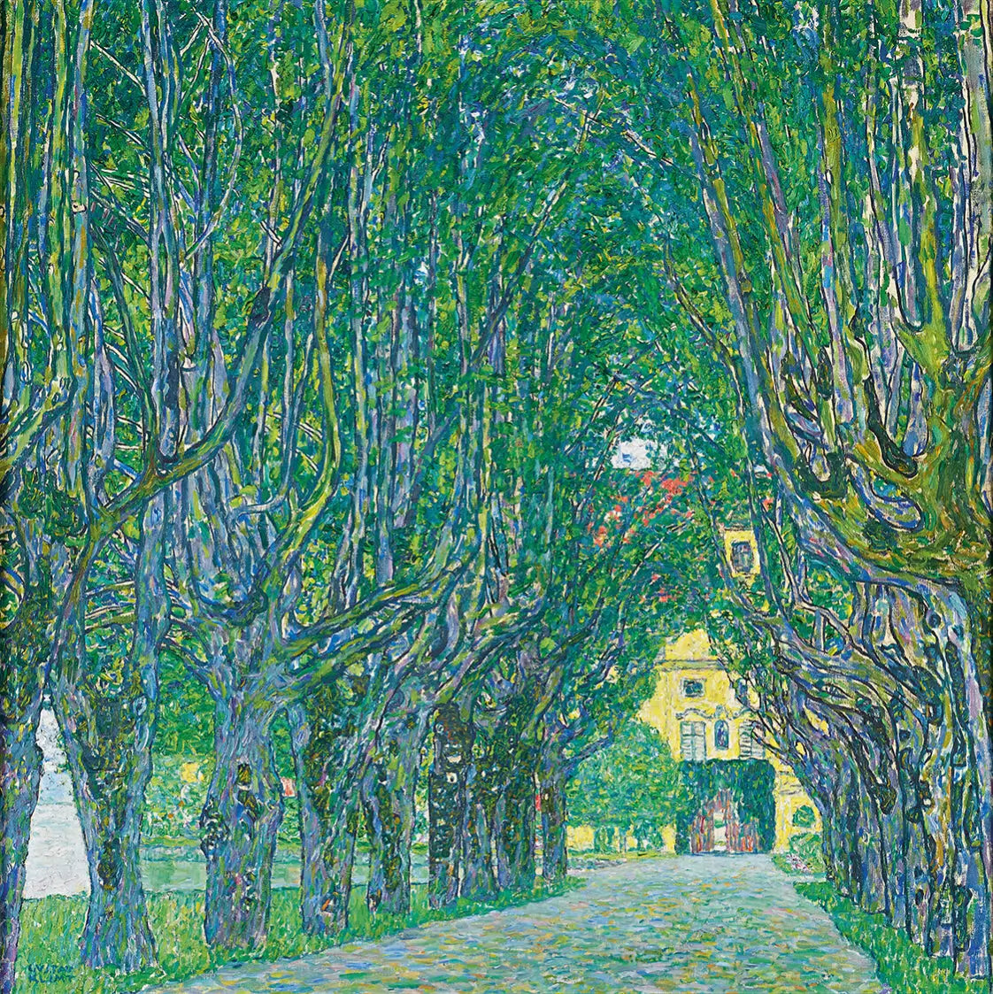Reproduction du tableau « Avenue dans le parc de Schloss Kammer - Gustav Klimt » par Alpha Reproduction en peinture à l’huile