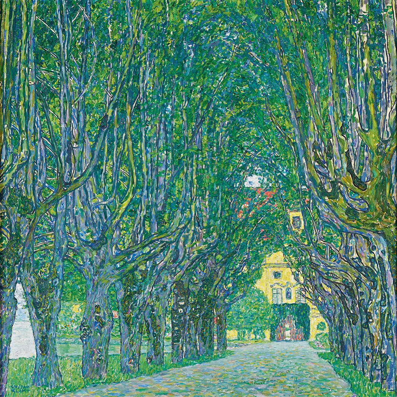 Avenida no parque do Schloss Kammer - Gustav Klimt