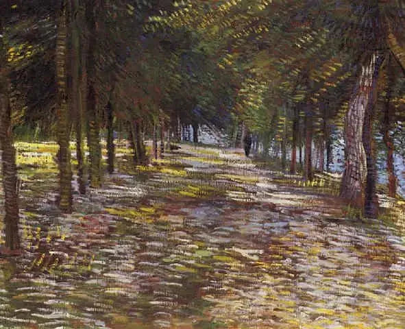 Avenida do Parque Voyer d'Argenson em Asnières - Vincent van Gogh