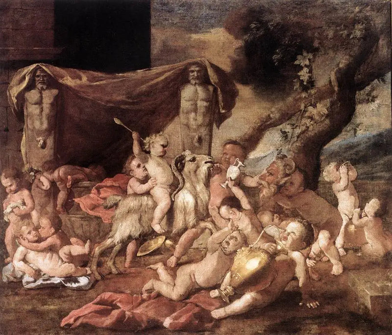 Bacchanale de crianças - Nicolas Poussin