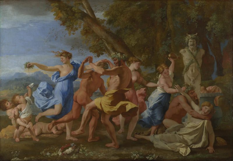 Bacanal diante de um termo - Nicolas Poussin
