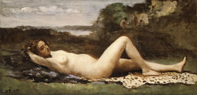 Bachante em uma paisagem - Jean-Baptiste Camille Corot