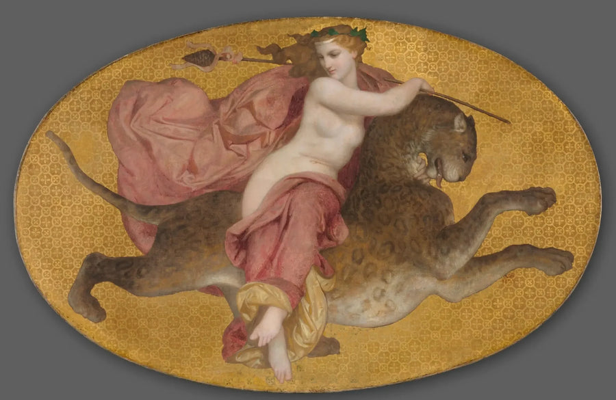 Bacante sobre uma pantera - Bouguereau