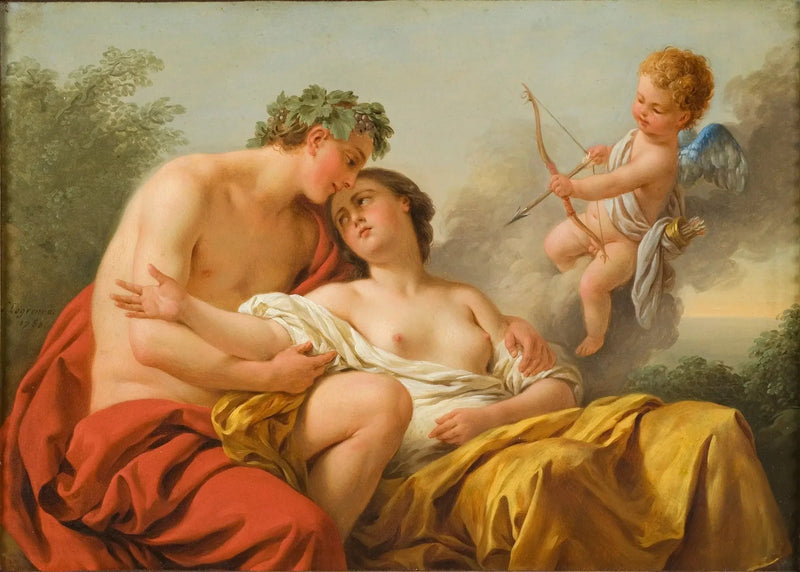 Baco e Ariadne - Louis Jean François Lagrenée