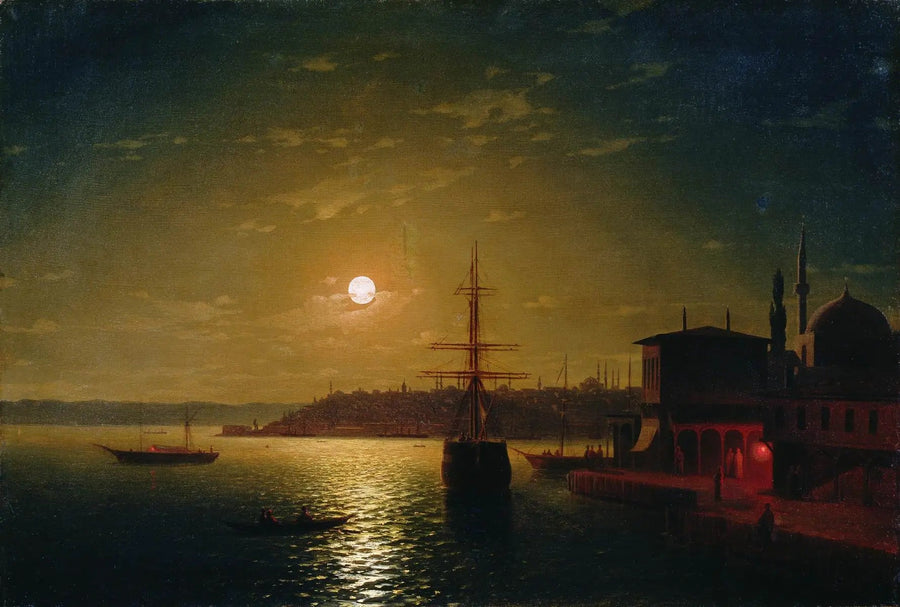 Baía do Corno de Ouro na Turquia - Ivan Aïvazovski