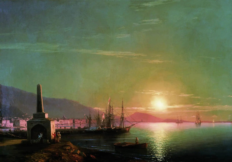 Baía de Têodosio, nascer do sol - Ivan Aïvazovski