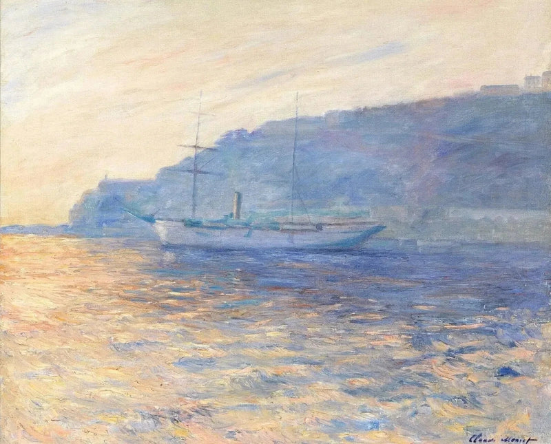 A Baía de Mônaco W891b - Claude Monet