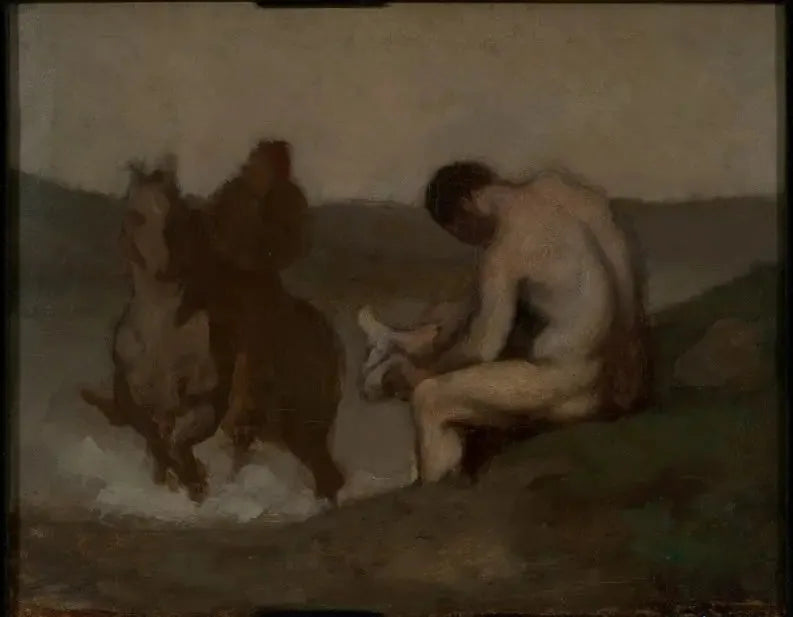 Banho (L'Abreuvoir) - Honoré Daumier