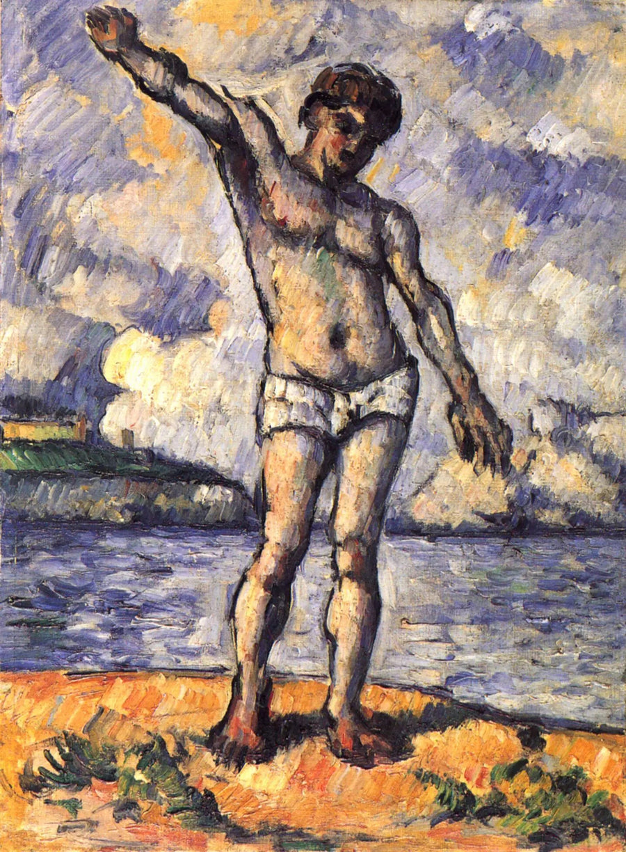 Banho com os braços abertos - Paul Cézanne