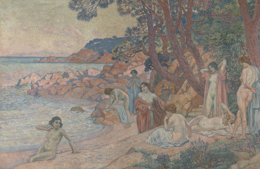 Banho de Sol na Cap Bénat - Théophile van Rysselberghe