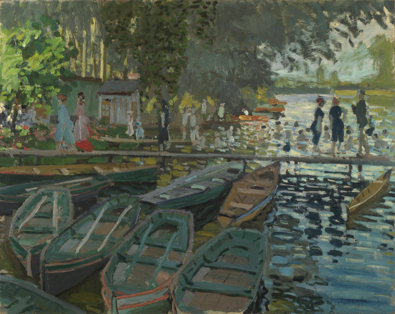 Banhistas em La Grenouillère W135 - Claude Monet