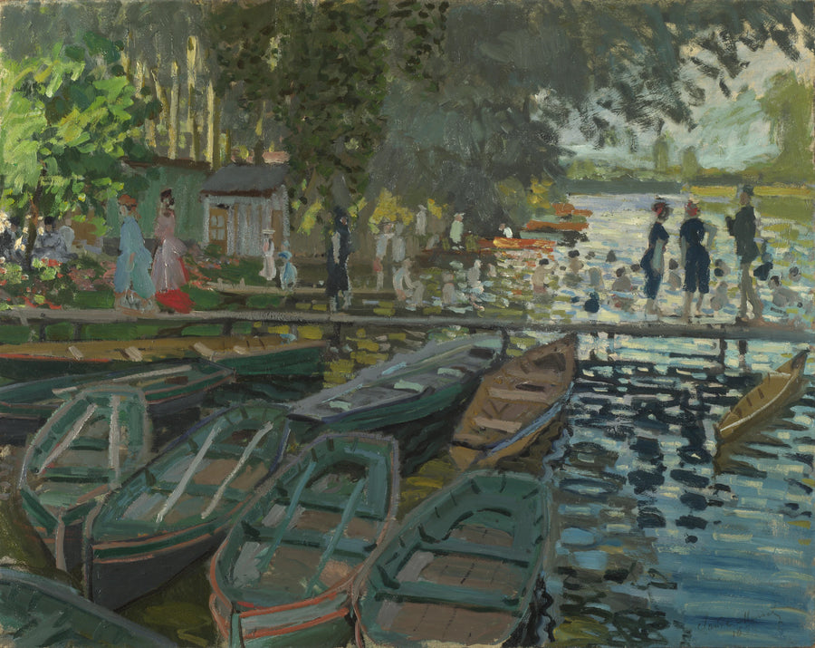 Banhistas em La Grenouillère W135 - Claude Monet