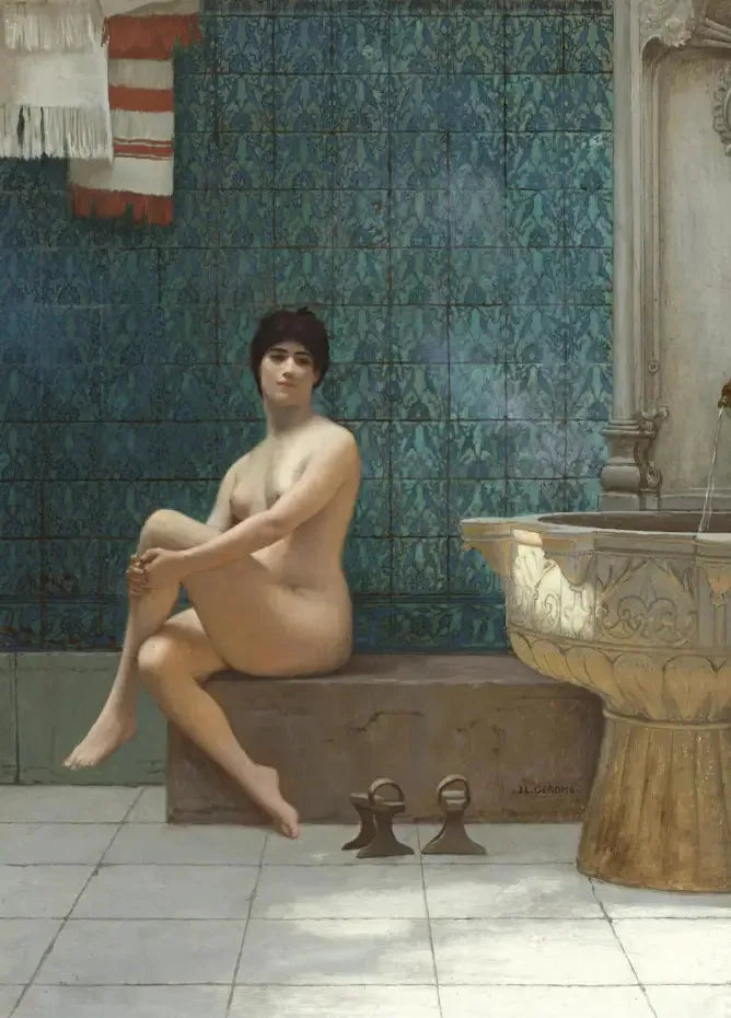 Banheira na piscina de Brousse - Jean-Léon Gérôme
