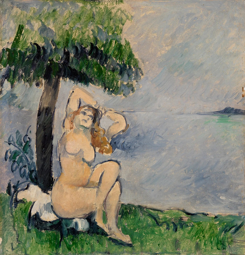 Banhista à beira-mar - Paul Cézanne