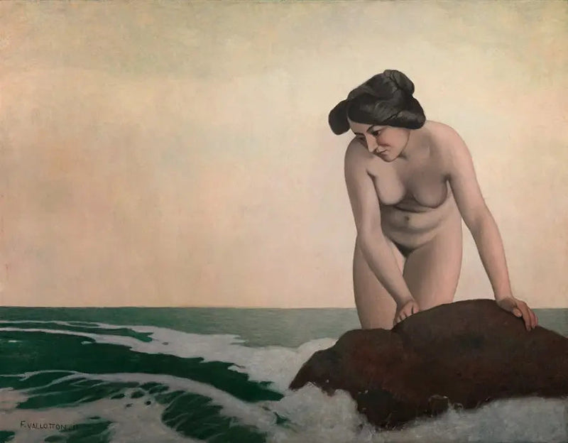 Banheira na rocha - Félix Vallotton
