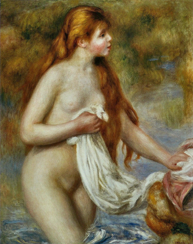 Banheira com Cabelos Longos - Pierre-Auguste Renoir