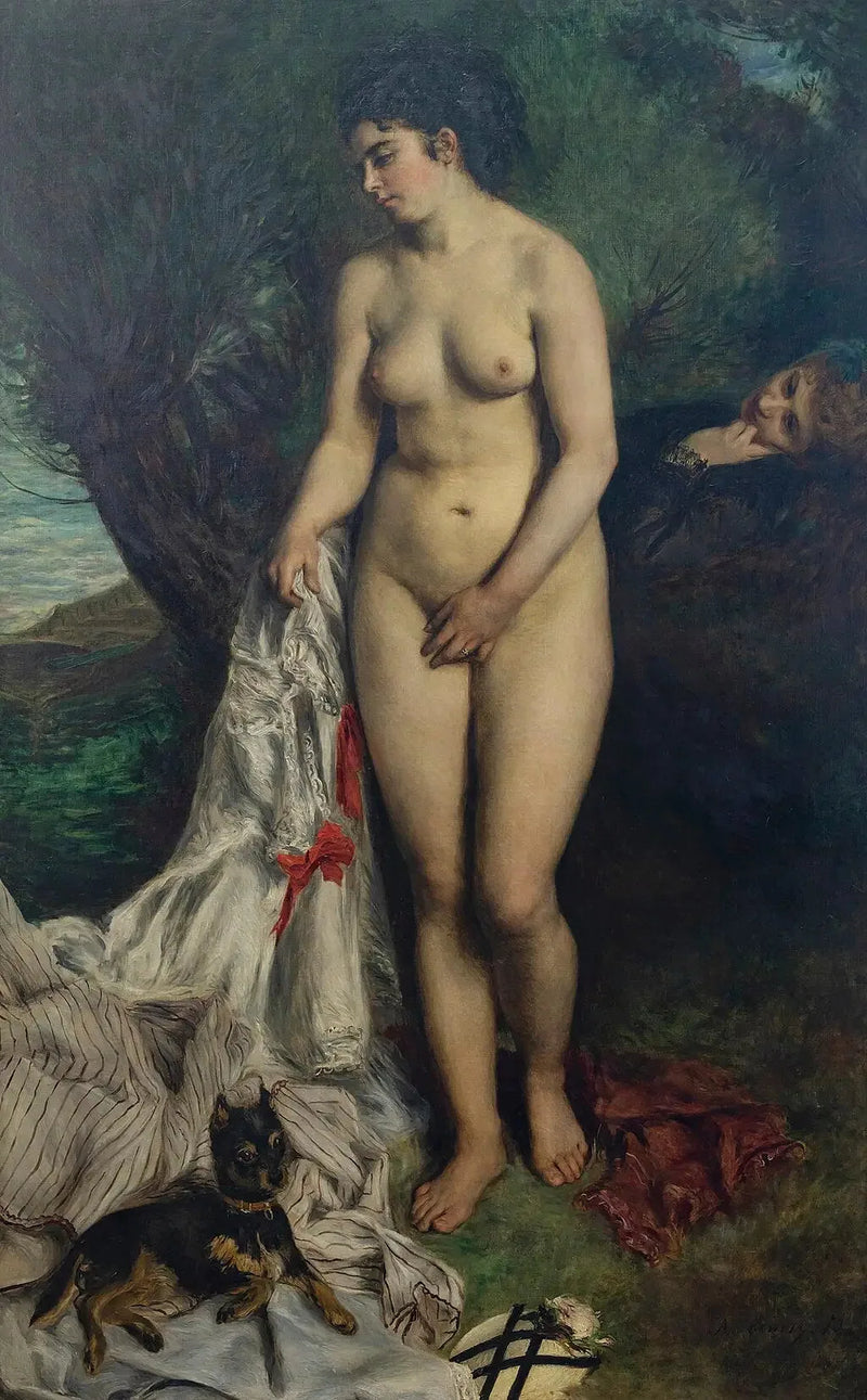 Banheira com um grifo ou Lise à beira do Sena - Pierre-Auguste Renoir