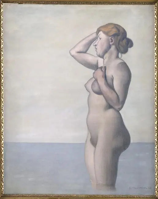 Banheira de perfil, céu cinza - Félix Vallotton