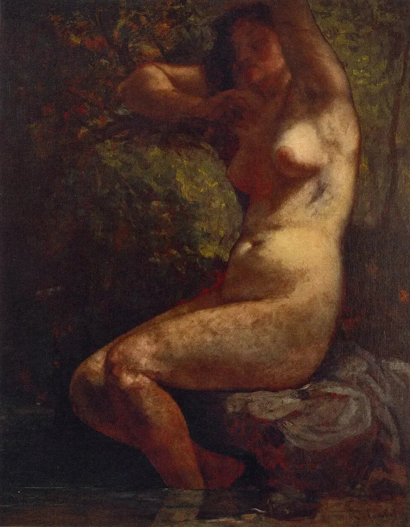 Banho de mulher - Gustave Courbet