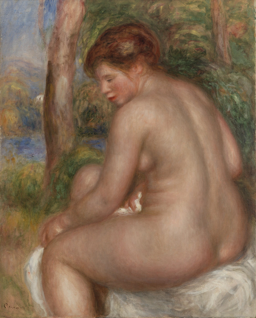 Banheira vista de três quartos - Pierre-Auguste Renoir