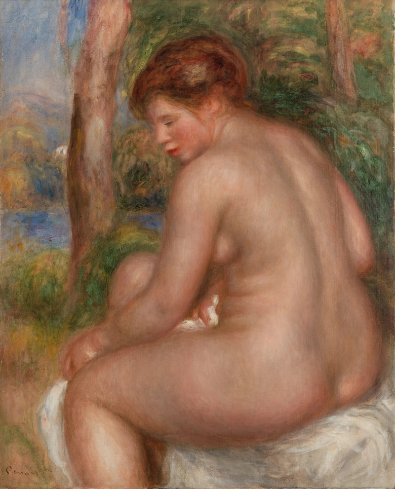 Banheira vista de três quartos - Pierre-Auguste Renoir