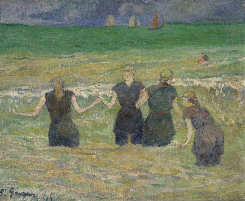 Banheiras em Dieppe - Paul Gauguin