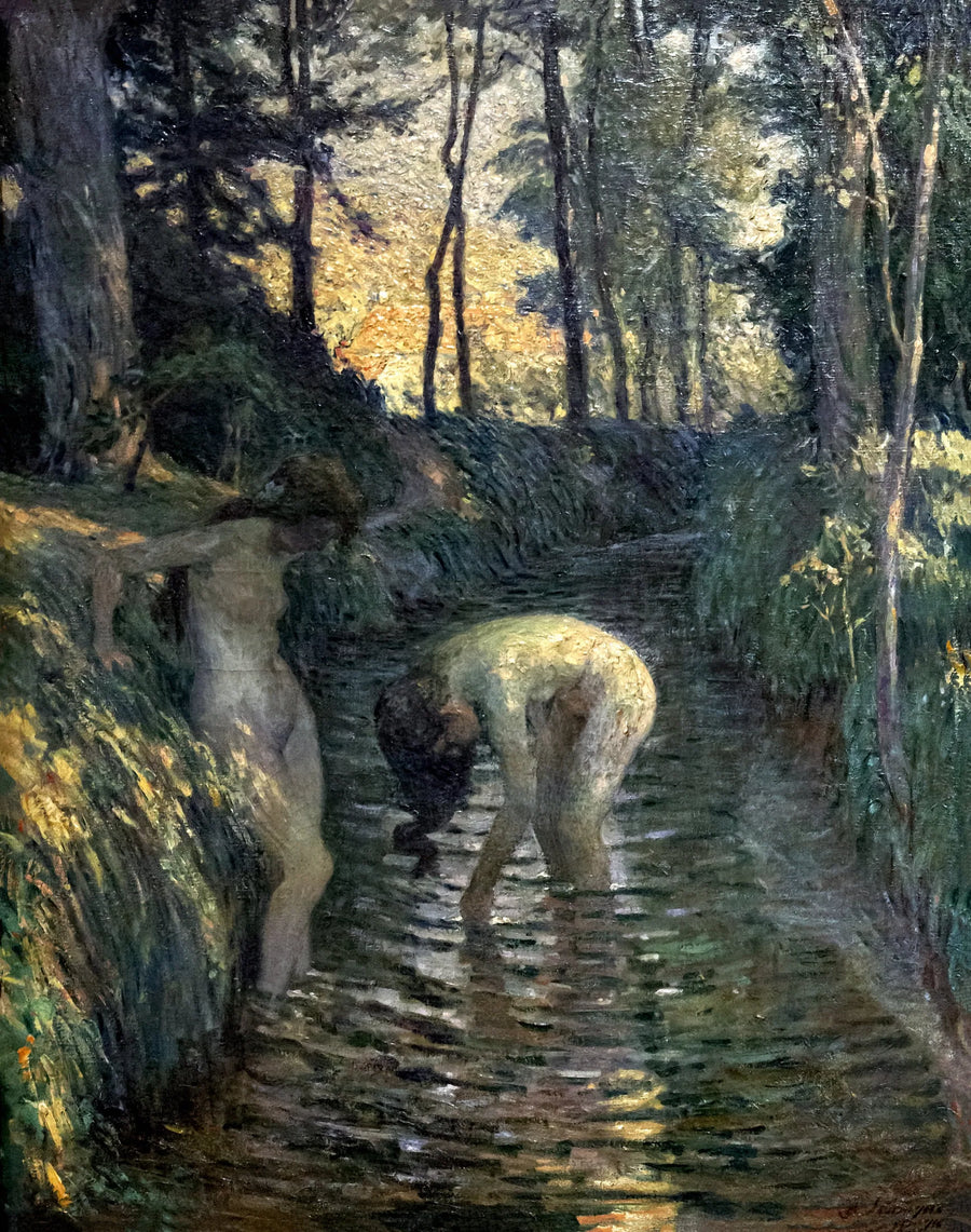 Baigneuses à Pierrefonds - Henri Lebasque image 1 tableau peint à l’huile sur toile