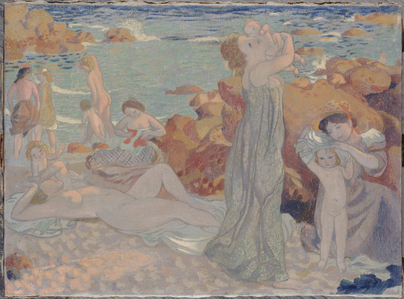 Banho de mulheres, praia do Pouldu - Maurice Denis