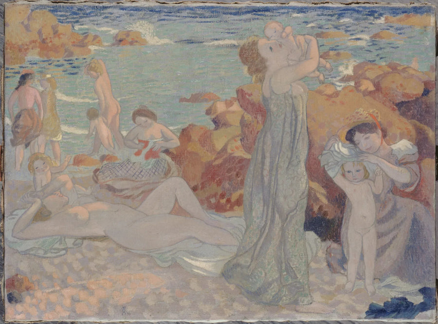 Banho de mulheres, praia do Pouldu - Maurice Denis