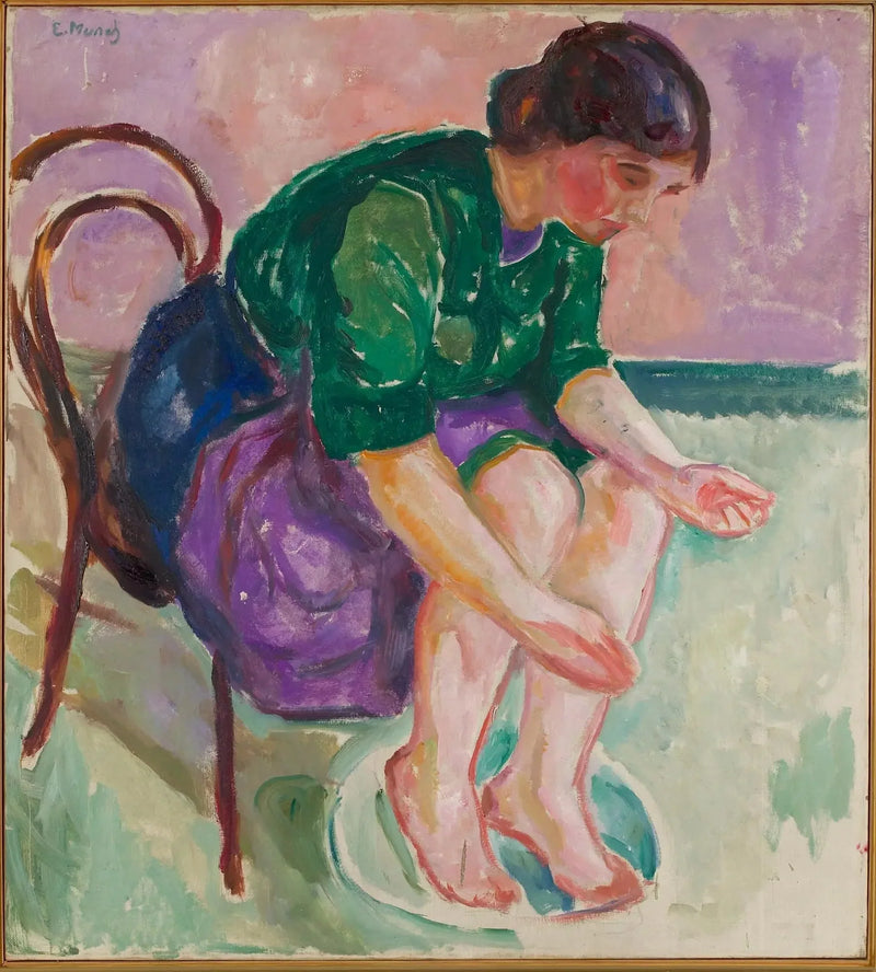 banho de pés - Edvard Munch