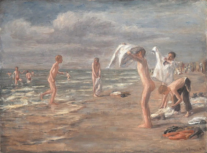 Banho dos meninos - Max Liebermann