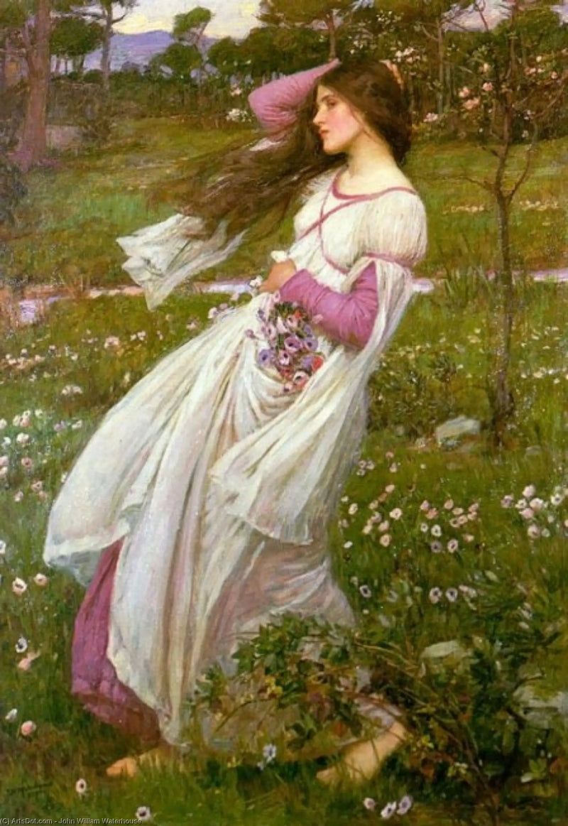Varrido pelo vento - John William Waterhouse
