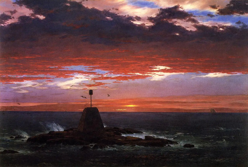 Ballise, ao largo da Ilha Mount Desert - Frederic Edwin Church