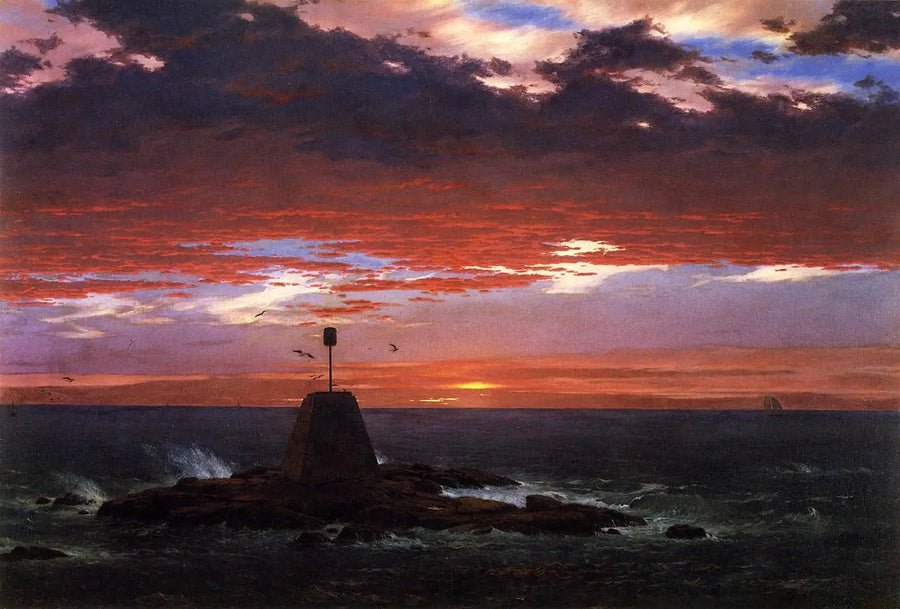 Ballise, ao largo da Ilha Mount Desert - Frederic Edwin Church