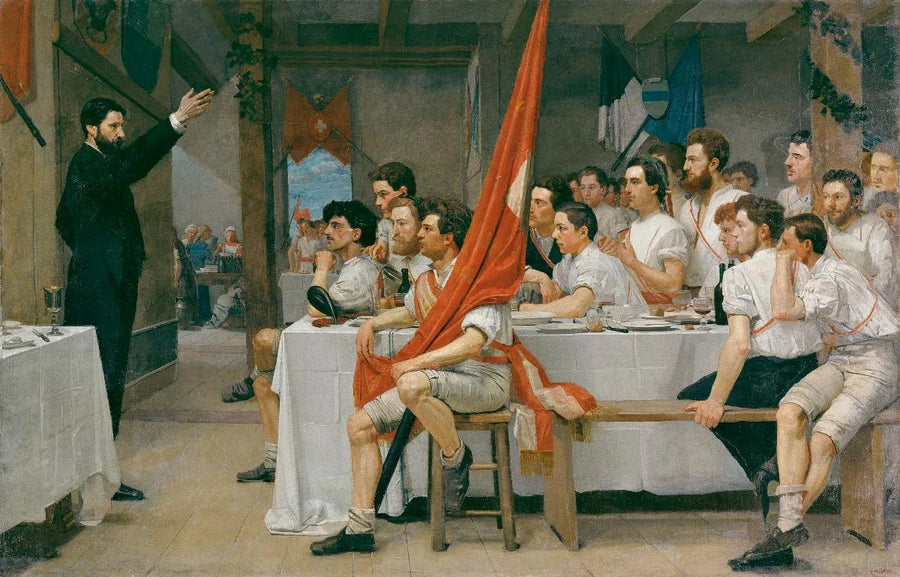 Banquete das ginastas - Ferdinand Hodler