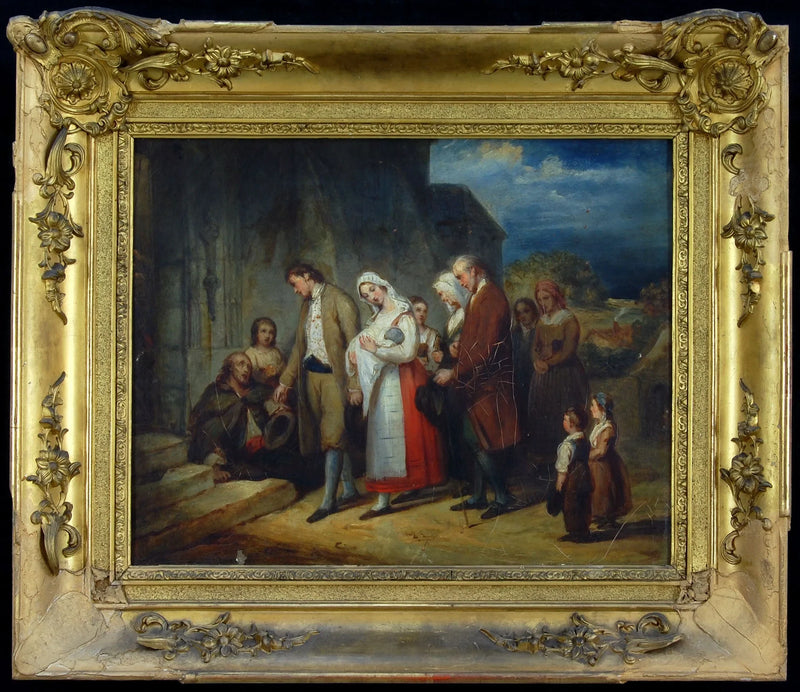 Batismo na aldeia - Ary Scheffer