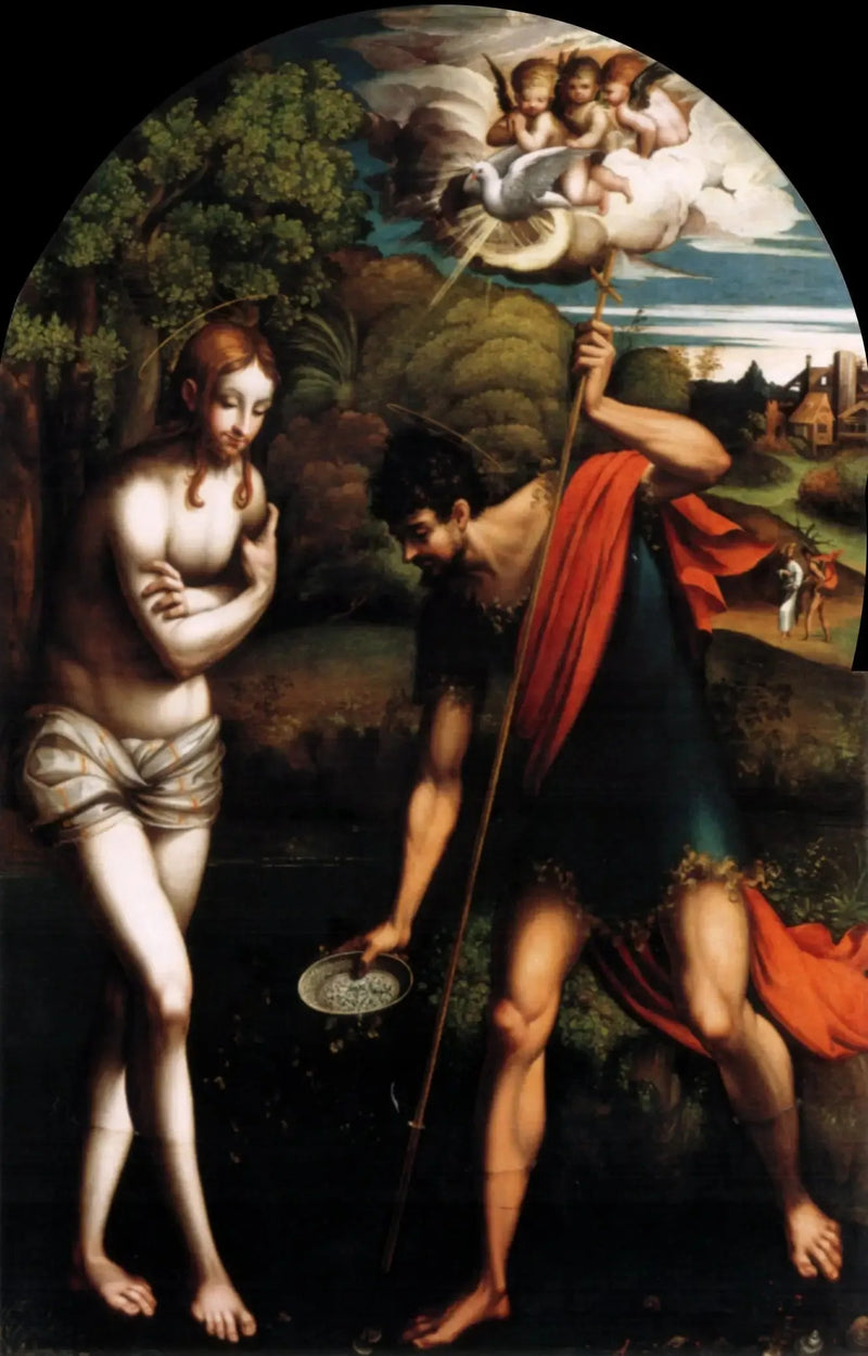 Batismo de Cristo - Parmigianino