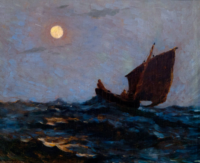Barco de pesca na névoa - Henri Le Sidaner