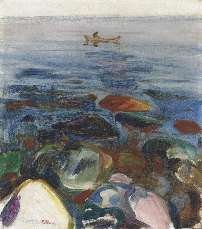 Barco no mar - Edvard Munch
