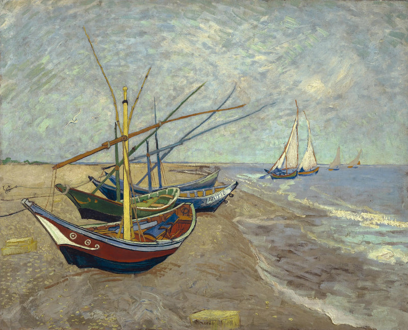 Barcos nas Saintes-Maries - Vincent van Gogh