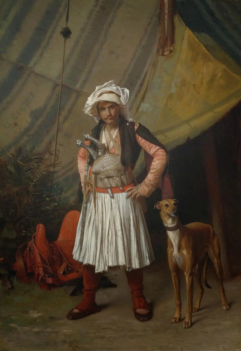 Bashi-Bouzouk e seu cachorro - Jean-Léon Gérôme