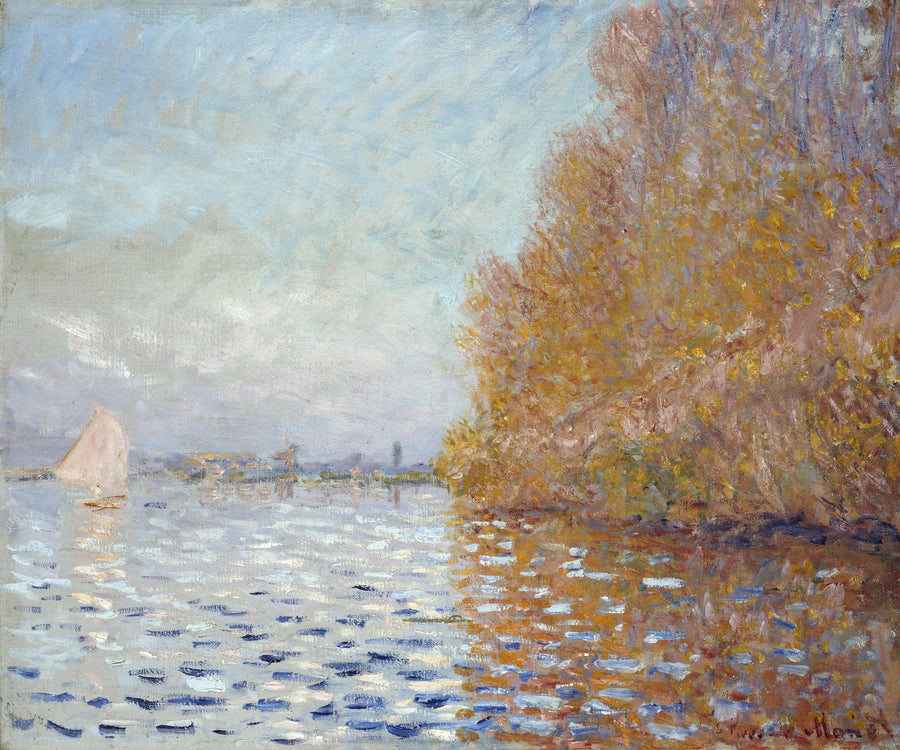 A Bacia Argenteuil com veleiro W331 - Claude Monet