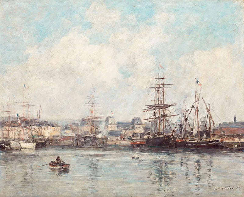 Bacia Casimir Delavigne em Havre - Eugène Boudin