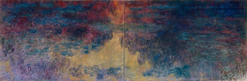 A Bacia dos Lírios Aquáticos, à noite W1964 -1965 - Claude Monet