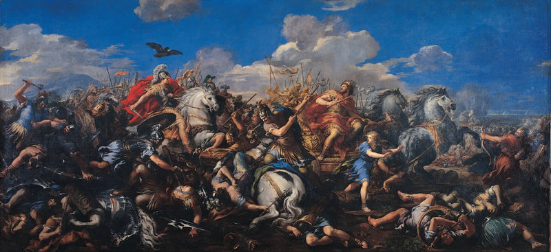Batalha de Alexandre contra Dario - Pietro da Cortona